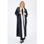 Sense kmn31526 Siyah Babil Kumaş Kimono