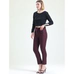 Sense PNT19022 Mor Beli Kemerli Bilekte Kadın Pantolon