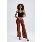Sense PNT33970 Lastikli Geniş Paça Kahve Kadın Pantolon