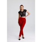 Sense Süs Metal Fermuar Cepli Twin Krep Pantolon Bordo Pnt32348Pnt32348