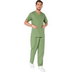 Şensel, Erkek Hastane Takım, V Yaka, Yeşil -48E1222- İş Elbisesi - 3XL