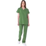 Şensel, Kadın Hastane Takım, V Yaka, Yeşil -48E1122- İş Elbisesi - 2XL