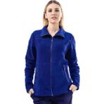 Şensel Kadın Polar Mont Saks Mavi -99E341- Cepli Outdoor - 2XL