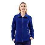 Şensel, Kadın Polar Mont, Saks Mavi -99E341- Cepli, Outdoor Saks L