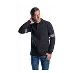 Şensel, Reflektörlü Sweatshirt, Siyah, Polo Yaka -107E5650-
