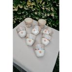 Senseoftouch Espresso Fincan El Yapımı Seramik 2 Kişilik - Bej - Krem