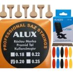 Şenses Alux 0.20 Pramid Uzun Sap Bağlama Teli Akort Cihazı + Akgürgen Burgu + Tezene + Eşik 5'li Set