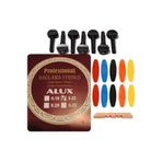 Şenses Müzik Market Alux 0.22 Çelik Abanoz Burgu Tezene Eşik 4'Lü Set