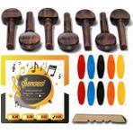Şenses Nokta Sedefli Pelesenk Bağlama Burgu + 0.25 Şenses Divan Saz Teli + Tezene Seti + Eşik