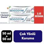 Sensodyne 2x50 ml Çok Yönlü Koruma+Gelişmiş Beyazlık Diş Macunu
