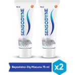 Sensodyne Ekstra Beyazlatıcı Nane Aromalı Diş Macunu 2×75 ml – Hassas Dişler ve Günlük Kullanım İçin Özel Formül