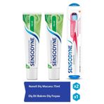 Sensodyne Ferah Nane Diş Macunu 75ml x 2 Adet + Diş Eti Bakımı Diş Fırçası Yumuşak