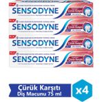 Sensodyne Hassasiyet + Çürük Karşıtı Diş Macunu 75 ml x 4 Adet