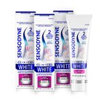 Sensodyne Klinik Beyaz Diş Macunu Hassas Dişler için Klinik Olarak Kanıtlanmış Beyazlatma, Leke Koruyucu, 3.4 oz x 3
