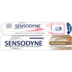 Sensodyne Tam Koruma 75 ml Diş Macunu + Diş Eti Bakımı Beyaz Diş Fırçası
