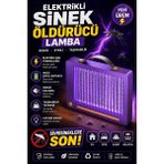 Senson Elektrikli Sinek Öldürücü Lamba | Şarjlı, Sessiz, LED Işıklı Etkili Koruma