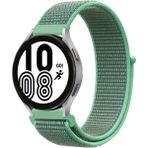 Senson Samsung Galaxy Watch 4 Hasırlı Cırtcırtlı Kordon (Saat Değildir) - Turkuaz