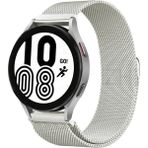 Senson Samsung Galaxy Watch 4 Metal Mıknatıslı Kordon (Saat Değildir) - Gümüş