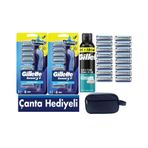 Sensor3 Plus Comfort 2 Makine +16 Adet Yedek Tıraş Bıçağı+ 300 Ml Köpük+çanta