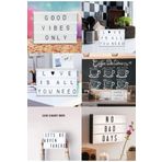 Sensoria Dekoratif Işıklı Lightbox Tablo Yazı Panosu A6 Led Pano Sayı Yazı Aşk Isimleri Pili Usb 15x10 Cm