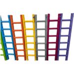 Sensoria TR Sünger Kaplı Alüminyum Tırmanma Merdiveni 6 Basamaklı 200x45 cm (75 kg Kapasiteli)