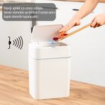 Sensörlü Çöp Kovası 18 Litre Beyaz