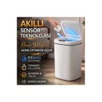 Sensörlü Çöp Kovası Otomatik Kapak Temassız