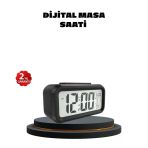 Sensörlü Dijital Masa Saati Alarm Sıcaklık Göstergeli