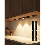 Sensörlü LED Dolap Altı Aydınlatma 40 cm, Şarjlı USB, 3 Renk Modu (3000K-4000K-6400K), Hareket Sensörlü, Manyetik Mutfak Dolap İçi Işık CT-2464
