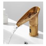 Sensörlü Musluk Eller Dokunmatik Banyo Lavabo Musluğu Antik Bronz Vinç, Mutfak(Long-antique)