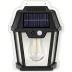 Sensörlü Rustik Tip Güneş Enerjili Bahçe Ev Balkon Teras Aydınlatması Lambası Solar Aplik Armatür