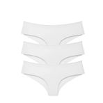 Sensu Kadın Brazilian Panty Lazer Kesim Külot 3'Lü Paket Set Beyaz - Kts2113.,Beyaz S/M
