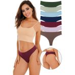 Sensu Kadın Fitilli Brazilian Tanga 7 Li Paket Set Pamuklu Yumuşak Dokulu Konforlu Kullanım - Karışık - XL
