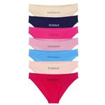 Sensu Kadın Gün Baskılı 7'Li Ipli Bikini Külot,Model5 S