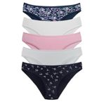 Sensu Kadın Günlük Pamuklu Külot Karışık Renkler Slip 5'Li Paket Set Kts1102,Çok Renkli M