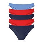 Sensu Kadın Günlük Pamuklu Külot Karışık Renkler Slip 5'Li Set - Kts1023,Renkli M