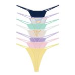 Sensu Kadın Ipli Brazilian Tanga 5'Li Külot Set Desenli Karışık Renkler -Kts3023,Karışık S