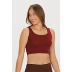 Sensu Kadın Kalın Askılı Crop Büstiyer - CROP130 BORDO SMALL