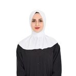 Sensu Kadın Tesettür Hazır Çıtçıtlı Hijab Bone Şal BEYAZ