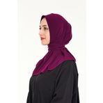 Sensu Kadın Tesettür Hazır Çıtçıtlı Hijab Bone Şal MOR