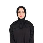 Sensu Kadın Tesettür Hazır Çıtçıtlı Hijab Bone Şal SIYAH