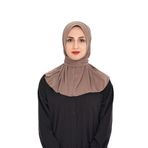 Sensu Kadın Tesettür Hazır Çıtçıtlı Hijab Bone Şal VİZON