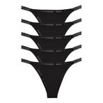 Sensu Kadın Tül Detaylı Slip Külot 5'Li Paket - Kts4009Tül-3-Model1,Model1 L