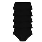 Sensu Kadın Yüksek Bel Lazer Kesim (BELİ LASTİKLİ) 5li Külot Set - KTS2035 5 SİYAH 3XL