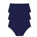 Sensu Kadın Yüksek Bel Lazer Kesim Külot 3'Lü Kts2011,3-Lacivert 2Xl