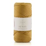 SENSY 1.5 Mm - 100 gr Polyester Makrome Ipi Hardal 150 M Polyester Makrome Ip Supla Ip Ve Çanta Ipliği