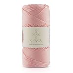 SENSY 1.5 Mm - 100 gr Polyester Makrome Ipi Pembe 150 M Polyester Makrome Ip Supla Ip Ve Çanta Ipliği