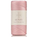 SENSY 2 Mm - 200 gr Polyester Makrome Ipi Pembe 230 M Polyester Makrome Ip Supla Ip Ve Çanta Ipliği