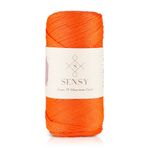 SENSY 2 Mm - 200 gr Polyester Makrome Ipi Portakal 230 M Polyester Makrome Ip Supla Ip Ve Çanta Ipliği