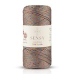 Sensy 2 Mm Multi Sparkle Simli Polyester Makrome İpi (Vizon)